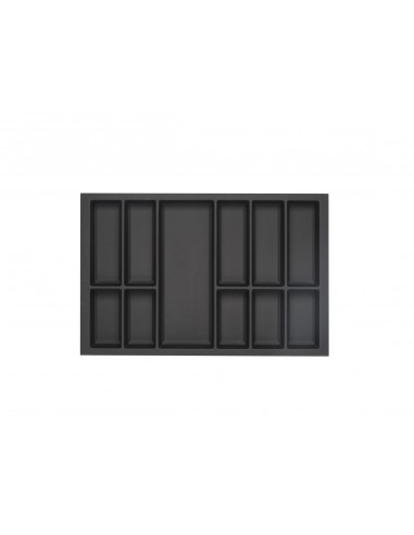 800mm Kitchen Cutlery Tray Black Legrabox Drawer Insert 722x473mm TIDY