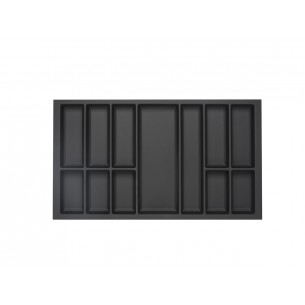 900mm Kitchen Cutlery Tray Black Legrabox Drawer Insert 822x473mm TIDY