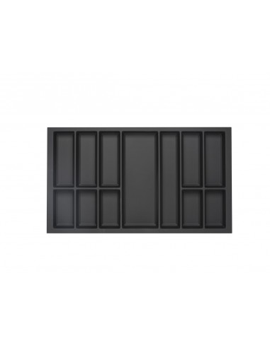 900mm Kitchen Cutlery Tray Black Legrabox Drawer Insert 822x473mm TIDY