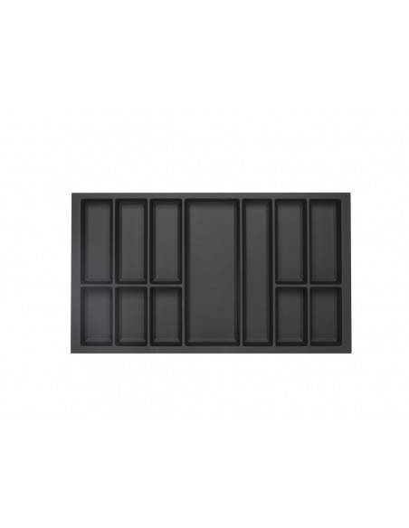 900mm Kitchen Cutlery Tray Black Legrabox Drawer Insert 822x473mm TIDY