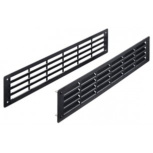 Ventilation Trim Brushed Black 500x100mm 207cm2 Obscure 30mm Door 95910203
