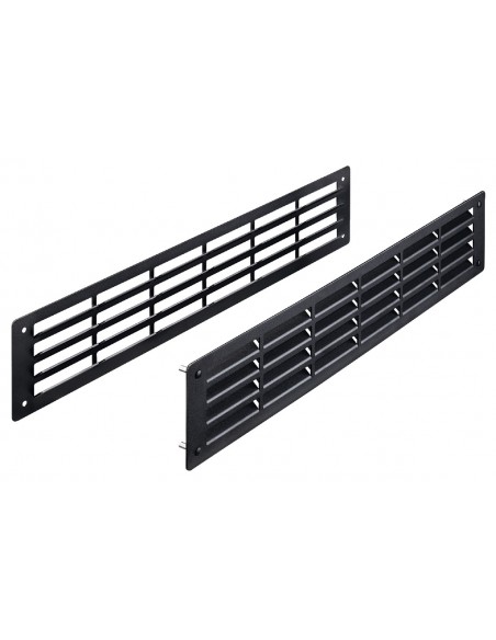 Ventilation Trim Brushed Black 500x100mm 207cm2 Obscure 30mm Door 95910203