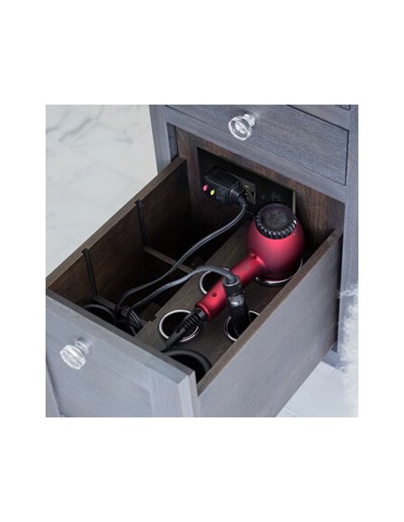 Docking Drawer Trio Outlet Plug Black UK Socket USB Chargers A+C X2 3050-1150B