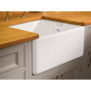 Shaws Classic Belfast Sink White Ceramic Kitchens Weir Overflow  SCBE600 2