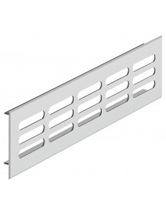 Ventilation Grill 500X100mm Silver Airflow 178cm2 Plinth Vent Press 57520934