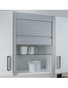 Tambour Door Kit 720x600mm Satin Anodised Vertical Wall Unit Fascia 44310931