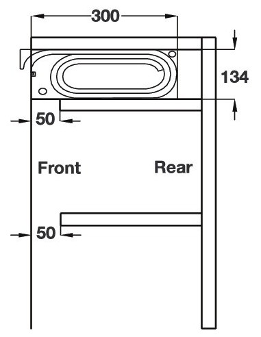 Tambour Door Kit 720x600mm Satin Anodised Vertical Wall Unit Fascia 44310931