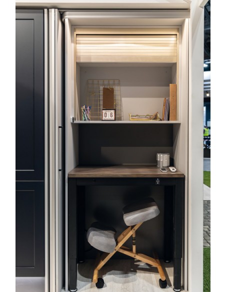 Tambour Door Kit 720x600mm Satin Anodised Vertical Wall Unit Fascia 44310931