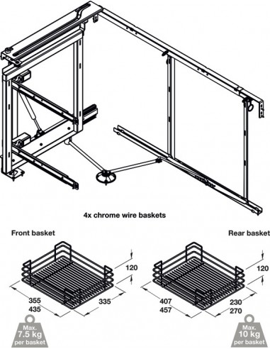 Swing Out Kitchen Swing Corner Storage Shelves...