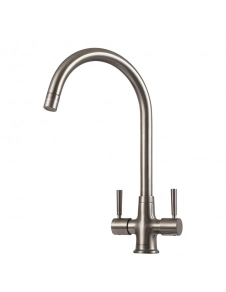 Clearwater Davina Kitchen Tap Brushed Nickel Twist & Spray Monobloc DA20BN