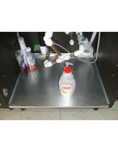500mm Kitchen Undersink Liner Base Protector Aluminium 463x525mm 56554301