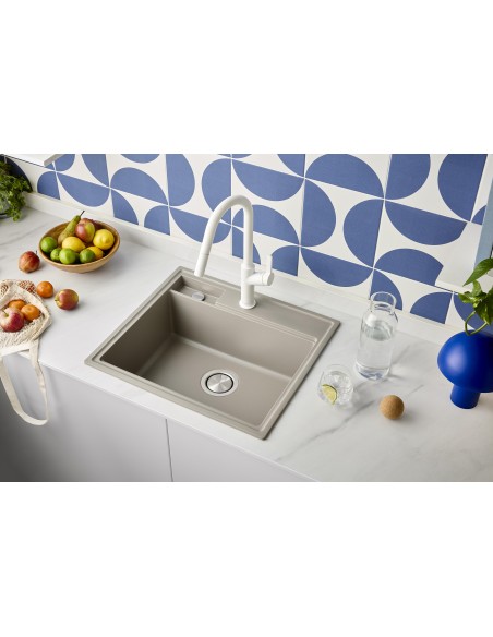 Clearwater Kameo-X Smart Fossil Kitchen Sink 1.0 Granite Quarex KAMS125FL