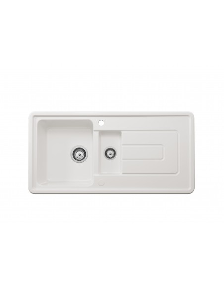 Thomas Denby Vero 1.5 Kitchen Sink Ceramic White Reversible 1000x500mm VER1020
