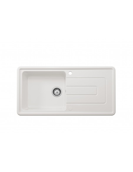 Thomas Denby Vero 1.0 Kitchen Sink Ceramic White Reversible 1000x500mm VER1010