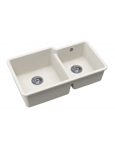 Clearwater Nova Blizzard 1.75 Kitchen Sink Granite Quarex Inset Under N175 LH
