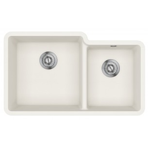 Clearwater Nova Blizzard 1.75 Kitchen Sink Granite Quarex Inset Under N175 LH