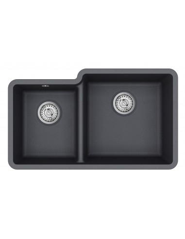 Clearwater Nova Slate 1.75 Kitchen Sink Granite Quarex Inset Under NOVN175 RH