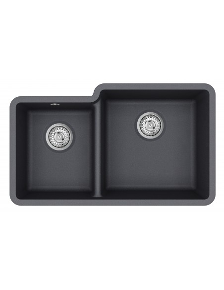 Clearwater Nova Slate 1.75 Kitchen Sink Granite Quarex Inset Under NOVN175 RH