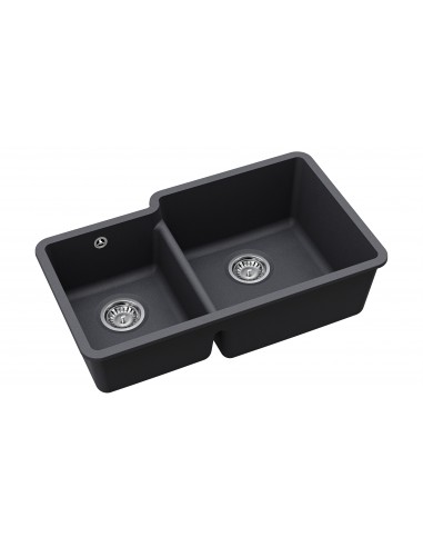Clearwater Nova Slate 1.75 Kitchen Sink Granite Quarex Inset Under NOVN175 RH