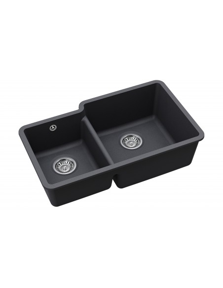 Clearwater Nova Slate 1.75 Kitchen Sink Granite Quarex Inset Under NOVN175 RH