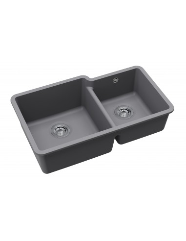Clearwater Nova Steel 1.75 Kitchen Sink Granite Quarex Inset Under N175 LH