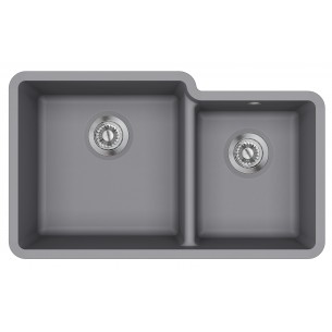 Clearwater Nova Steel 1.75 Kitchen Sink Granite Quarex Inset Under N175 LH 2
