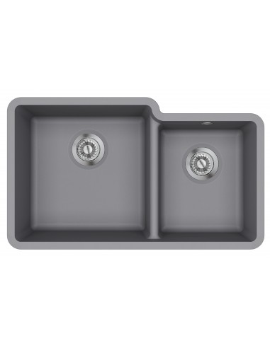 Clearwater Nova Steel 1.75 Kitchen Sink Granite Quarex Inset Under N175 LH