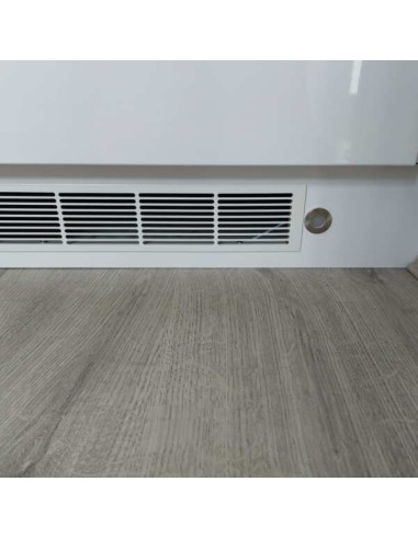 Fridge Ventilation Grill White 400 x 86mm RAL9010 160cm2 Fixings 57523627