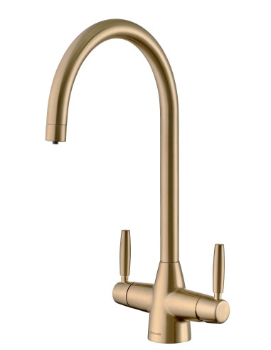 Clearwater Madra 4-1 Hot Boiling Kitchen Tap Cold Filter Brushed Brass MAD4BB