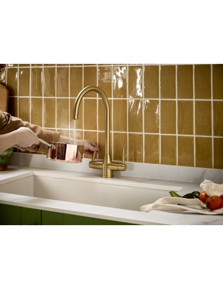Clearwater Madra 4-1 Hot Boiling Kitchen Tap Cold Filter Brushed Brass MAD4BB