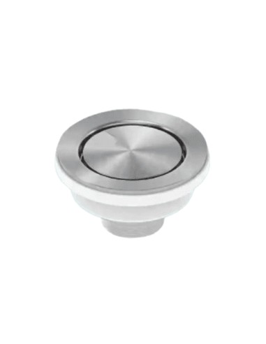 Clearwater 90mm Waste Plug Overflow Basket Strainer Brushed Steel W90OSC