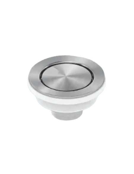 Clearwater 90mm Waste Plug Overflow Basket Strainer Brushed Steel W90OSC