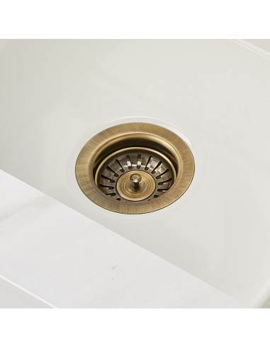Clearwater 90mm Antique Bronze Waste Artisan Sink Strainer Plug O/Flow W90BZ OR W90OBZ