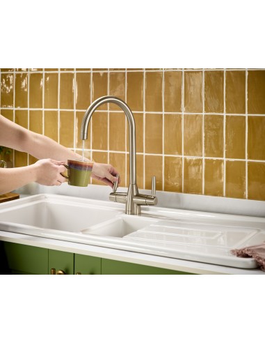 Clearwater Madra 4-1 Hot Boiling Kitchen Tap Cold Filter Water Brushed MAD4BN