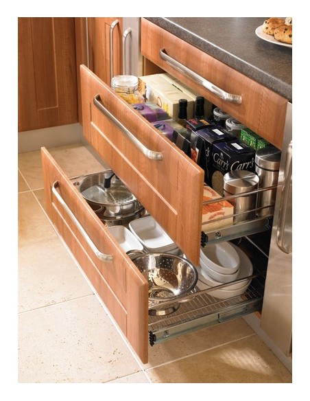 450mm Pull-Out Internal Drawer Innostor Individual Or X3 Set Chrome WWFC4450