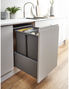 500mm Blum Tip-On ECO-Base Waste Bin Ninka 88.2L Legrabox Drawer ECO88GTIP5