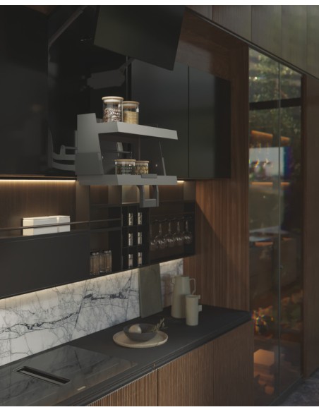Sige Yo-Yo Pull-Down Kitchen Wall 2-Tier Shelf 600mm Soft-Closing 50459282 810PRO