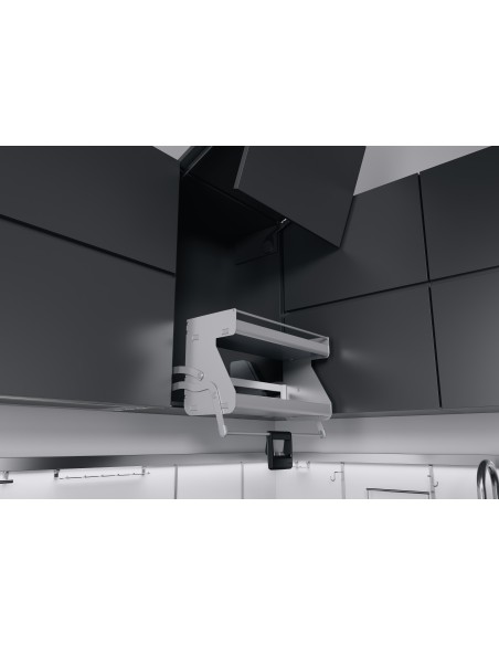 500mm Kessebohmer iMove Double Kitchen Wall Pull-Down Grey Softclosing KIMOVE500DG