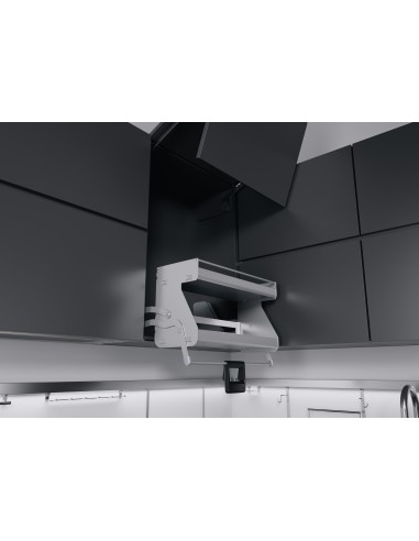 600mm Kessebohmer iMove Kitchen Wall Pull Down Double Grey KIMOVE600DG