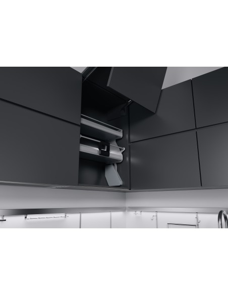 600mm Kessebohmer iMove Kitchen Wall Pull Down Double Grey KIMOVE600DG