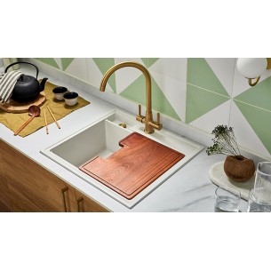 Clearwater Kameo-X Smart Blizzard Kitchen Sink 1.0 Granite Quarex  KAMS125BL