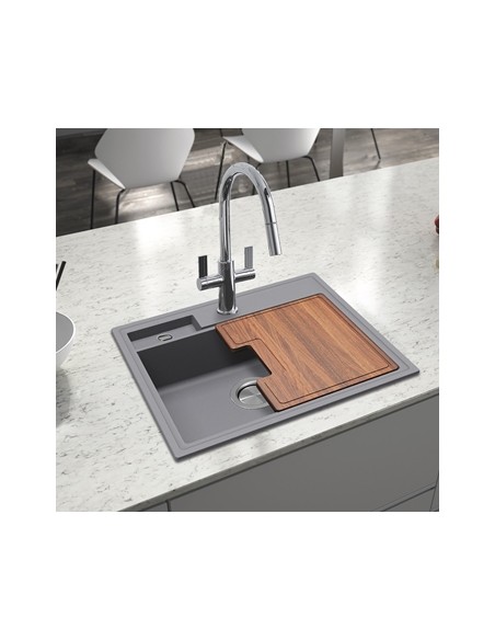 Clearwater Kameo-X Smart Steel Kitchen Sink 1.0 Granite Quarex KAMS125ST