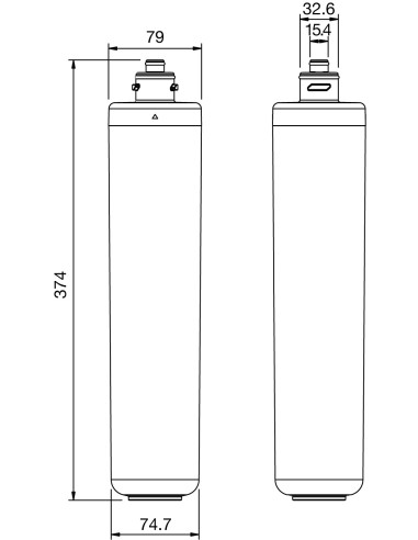Clearwater Kitchen Hot-Tap Filter F12C1 Boiling Water Cartridge 7600L