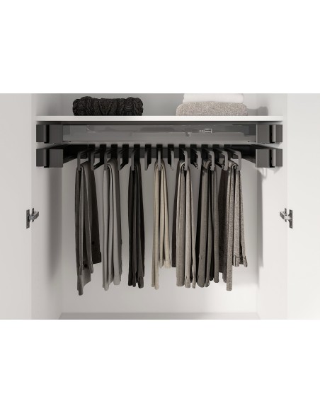 900mm Kessebohmer Conero Trouser-Rack Hanger Bedroom Clothes Pull-Out KWPO900