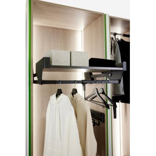 Kessebohmer Conero Wardrobe Top-Lift Or Shelf 700/800mm Graphite KWPDSH800