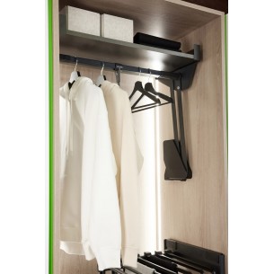 Kessebohmer Conero Wardrobe Top-Lift Or Shelf 900/1000mm Graphite KWPDSH900 2