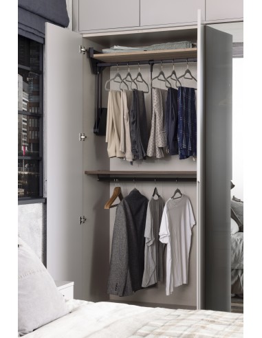Kessebohmer Conero Wardrobe Top-Lift Or Shelf 900/1000mm Graphite KWPDSH900