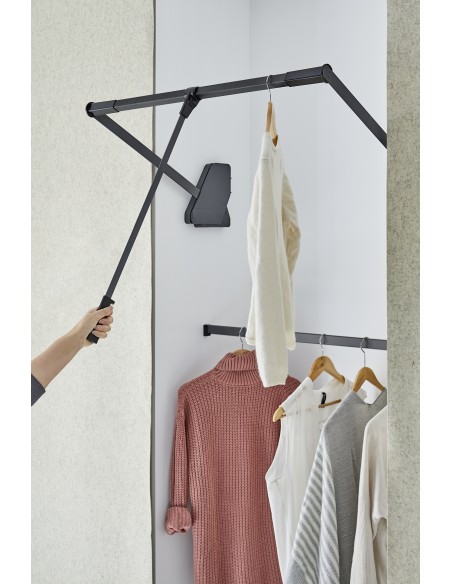 700/800mm Kessebohmer Conero Wardrobe-Lift Pull-Down Bedroom Rail KWPD800