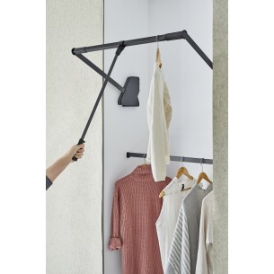 900/1000mm Kessebohmer Conero Wardrobe-Lift Pull-Down Bedroom Rail KWPD1000 2