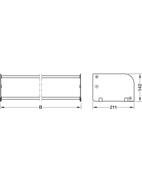 1150mm Kessebohmer-Conero Shoe Rack Drawer Insert 1020mm Black Double KWSLGSHOE